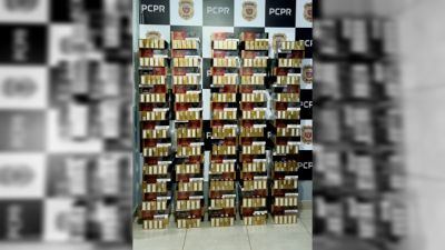 Polícia Civil prende casal com 540 pacotes de cigarros contrabandeados em Quedas do Iguaçu