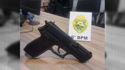 Briga generalizada termina com resistência à abordagem e apreensão de simulacro de arma em Cascavel