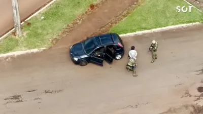 Falcão 15 localiza Corsa com 147 kg de maconha durante operação na BR-277, em Santa Tereza do Oeste