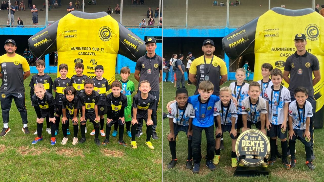 Corbélia conquista título no Sub-8 e terceiro lugar no Sub-9 na Taça Dente de Leite