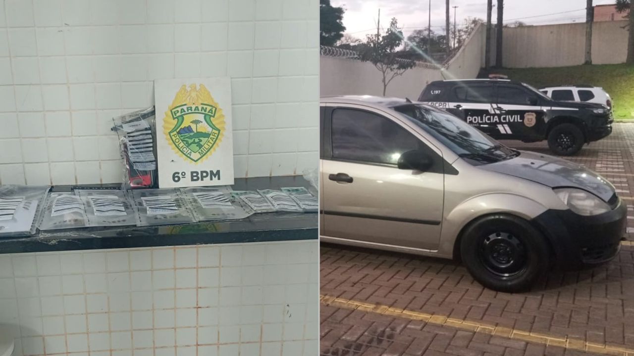 Polícia Militar prende cinco suspeitos e apreende drogas, scanners e Starlink durante abordagem em Cascavel