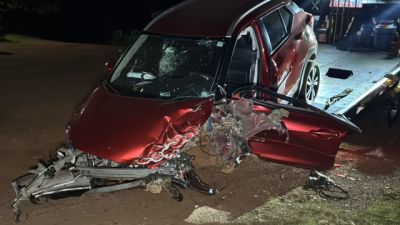 Acidente entre três veículos deixa casal gravemente feridos na BR-277 em Cascavel