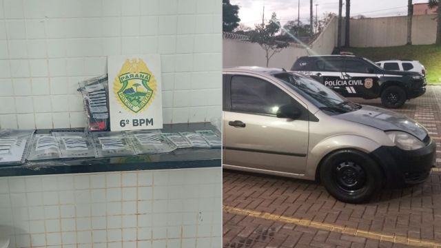 Polícia Militar prende cinco suspeitos e apreende drogas, scanners e Starlink durante abordagem em Cascavel