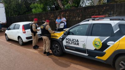 Colisão transversal entre carro e caminhão é registrada na PRC-467, em Cascavel