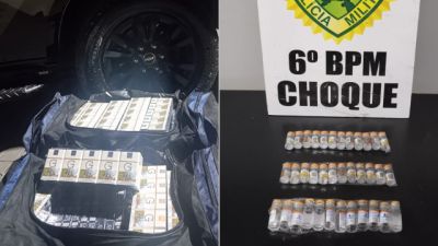 Choque apreende cigarros e medicamentos estrangeiros em ônibus durante fiscalização em Cascavel