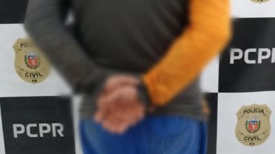 Homem procurado por tráfico de drogas é preso pela Polícia Civil em Cascavel