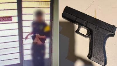 Adolescente é alvo de operação após simular estar armado dentro de colégio nos Campos Gerais