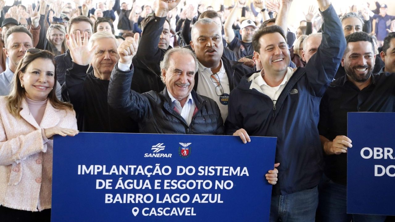 Cascavel anuncia pavimentação de 100% das ruas do Lago Azul após quase 40 anos de espera