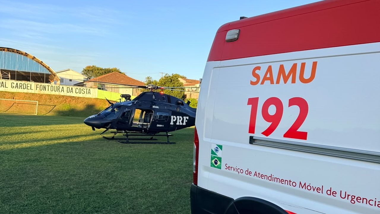 Mulher é baleada pelo ex-namorado e é resgatada por helicóptero da PRF em Itaperuçu
