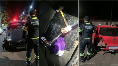 Homem é preso por embriaguez ao volante após bater em carro estacionado no Jardim Esmeralda, em Cascavel