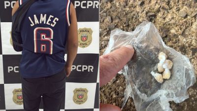 Setor Antidrogas do GDE prende suspeito de tráfico de drogas no Julieta Bueno, em Cascavel