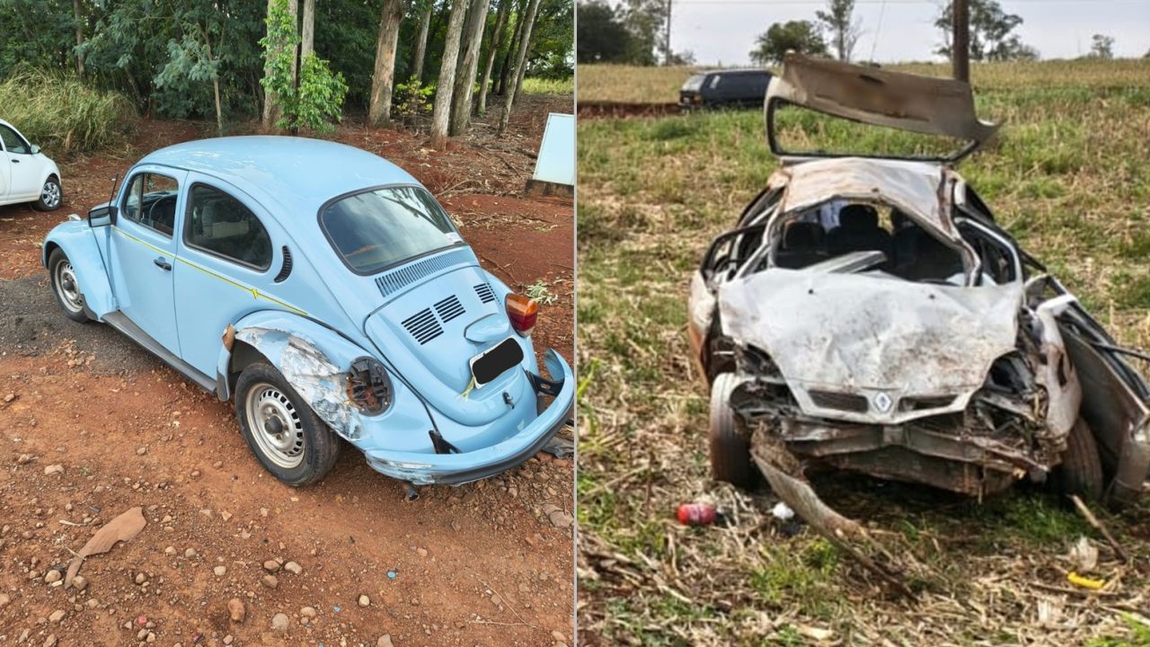 Homem morre após carro capotar em acidente na PR-239, em Jesuítas