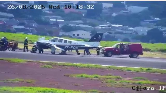 Aeroporto Regional de Cascavel aciona Plano de Emergência e garante pouso seguro de aeronave com problema técnico