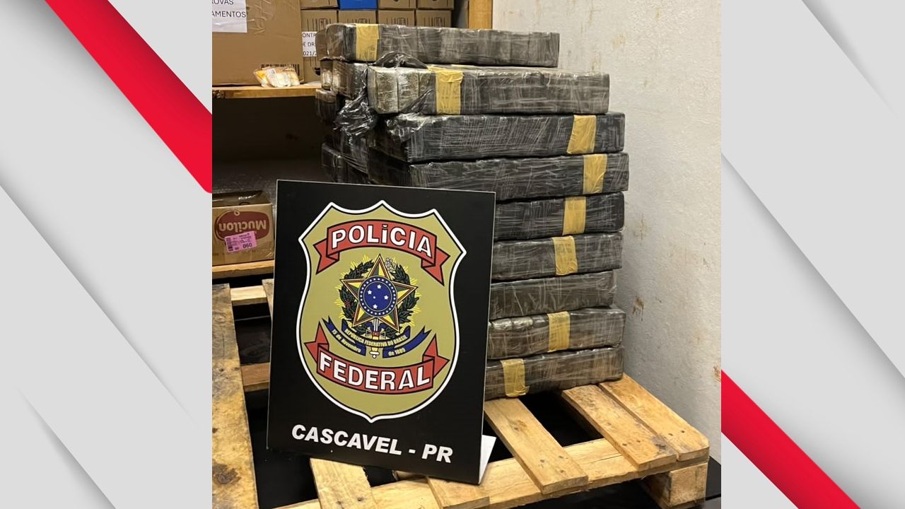 Polícia Federal combate o tráfico internacional de drogas e apreende mais de 250 kg de entorpecente na região oeste do Paraná
