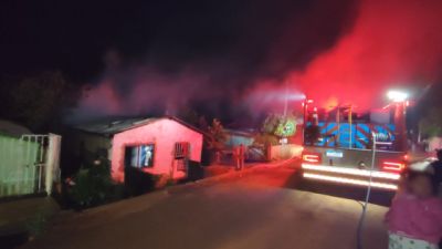 Incêndio em residência é registrado no bairro Jardim Real, em Guaraniaçu