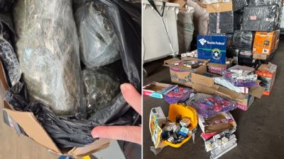 Fiscalização apreende 33,5 kg de drogas e quase 300 encomendas irregulares em marketplace de Cascavel