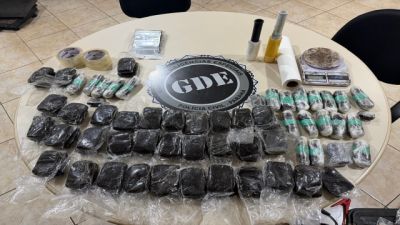 PCPR apreende 9 quilos de haxixe em mala dentro de pousada no Centro de Foz do Iguaçu