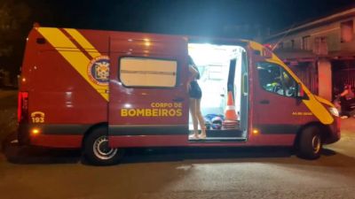 Acidente entre moto e Tucson deixa motociclista ferido no Bairro Santa Felicidade, em Cascavel