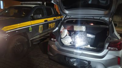 Ação da PRF termina com apreensão de 70,9 kg de drogas e prisão em flagrante em Cascavel