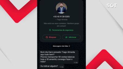 Presidente da Câmara de Cascavel volta a ser alvo de golpe com falsa doação de cestas básicas