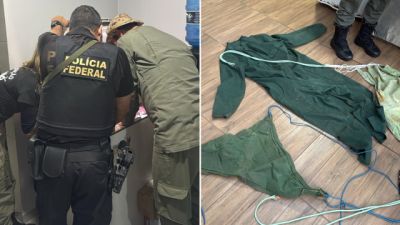 PF deflagra operação contra caça ilegal no Parque Nacional do Iguaçu e apreende materiais usados em incursões noturnas
