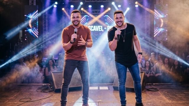 Dupla Everton e Alex abre programação musical do 1º Festival do Comércio Móvel em Cascavel