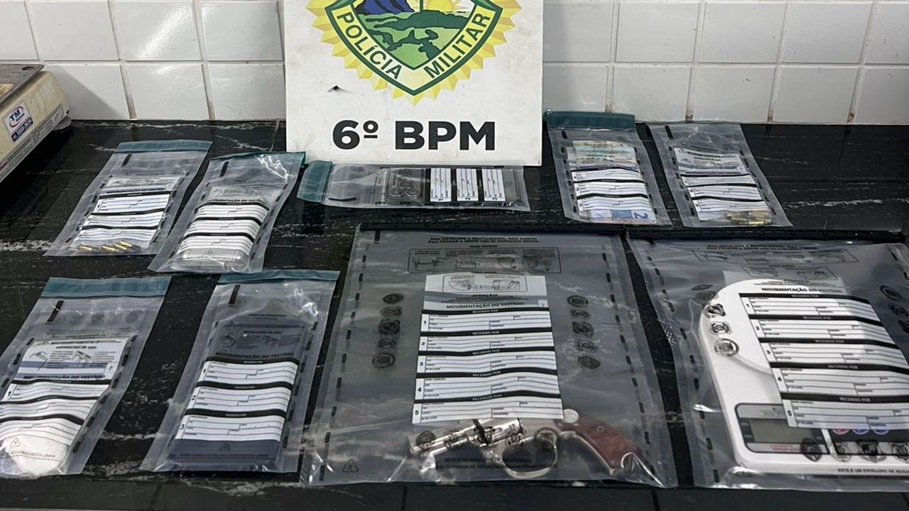 Operação do Choque prende dois e apreende cocaína, arma e dinheiro em Cascavel