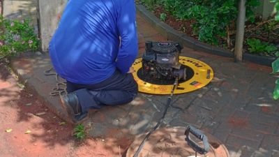 Tecnologia de teste de fumaça otimiza vistoria de esgoto em Santa Terezinha de Itaipu