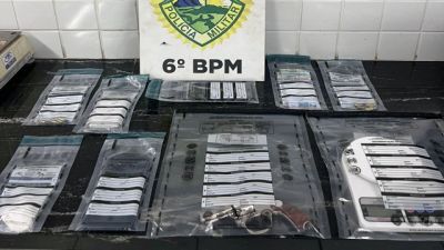 Operação do Choque prende dois e apreende cocaína, arma e dinheiro em Cascavel