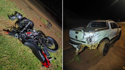Motociclista morre após colidir na traseira de Saveiro na PR-495, em Pato Bragado