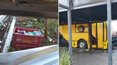 Contêiner de lanches é arrombado e cerca de 85 refrigerantes são encontrados em área de mata em Cascavel