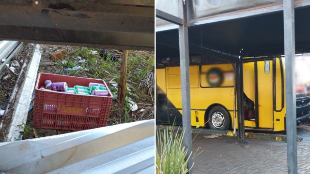 Contêiner de lanches é arrombado e cerca de 85 refrigerantes são encontrados em área de mata em Cascavel
