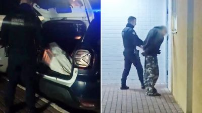 Homem de 23 anos é detido após furtar perfis de alumínio de obra no Bairro Santa Cruz, em Cascavel