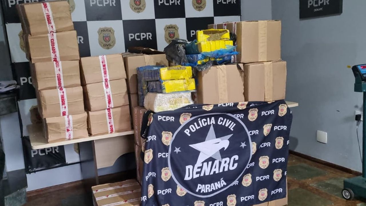 Homem é preso com 515 kg de maconha durante ação da Denarc em Cascavel