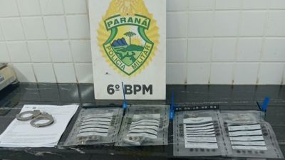 Polícia Militar prende dois homens e apreende drogas durante cumprimento de mandado em Cascavel