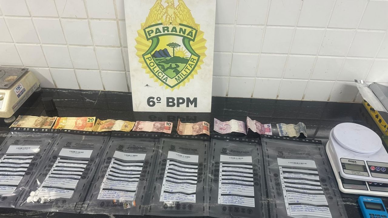 Homem é preso com cocaína e materiais ligados ao tráfico durante operação em Cascavel