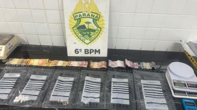 Homem é preso com cocaína e materiais ligados ao tráfico durante operação em Cascavel