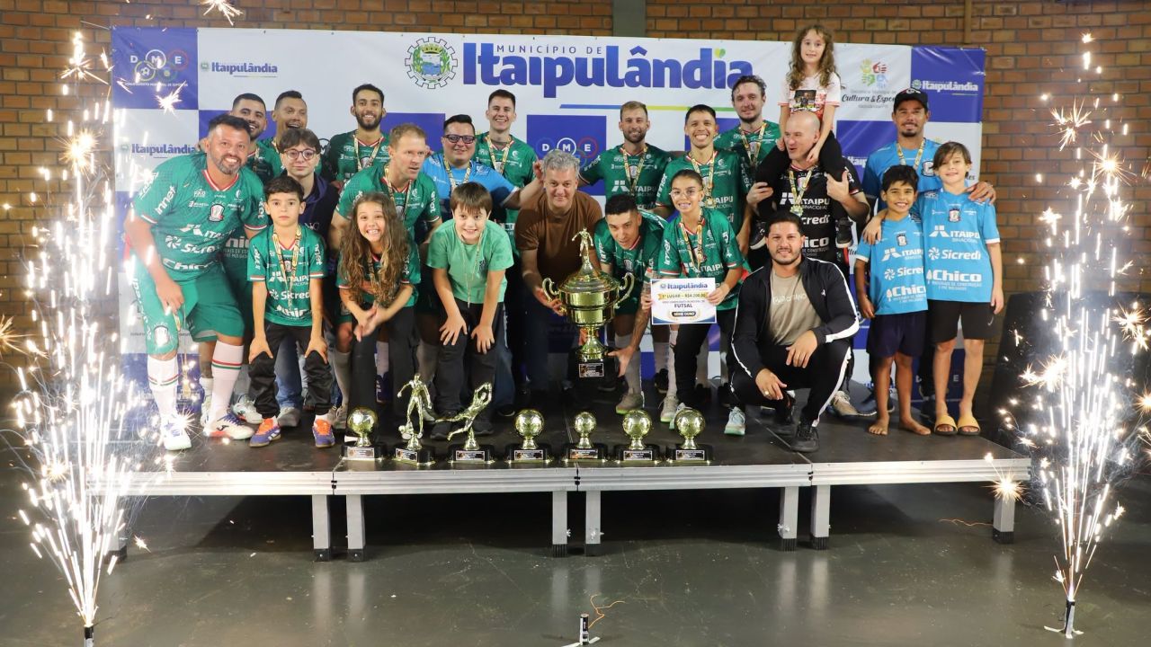 Finais do Campeonato Municipal de Futsal movimentam Itaipulândia com decisões em seis categorias