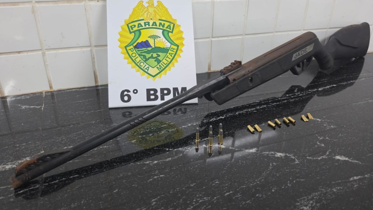Homem é preso após disparos de arma de fogo no bairro Santa Felicidade, em Cascavel