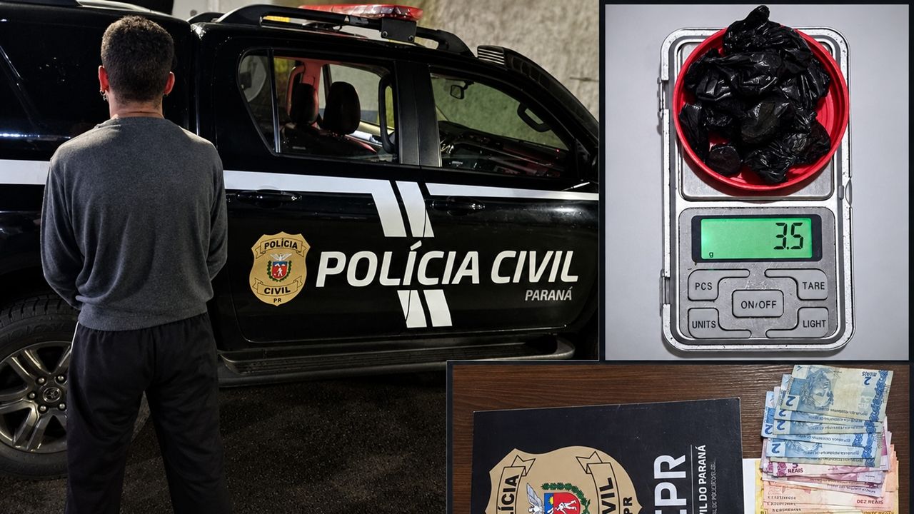 Homem é preso com 19 porções de cocaína durante cumprimento de mandado em Matelândia