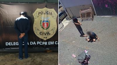 Suspeito de homicídio em Três Barras do Paraná se apresenta à Polícia Civil e tem prisão cumprida
