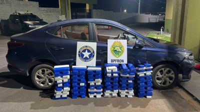 Ação integrada apreende 138,1 kg de maconha e prende dois homens em Icaraíma
