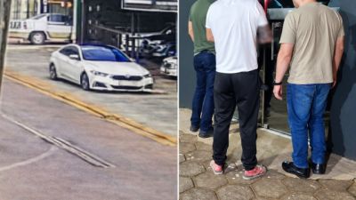 Homem investigado por duplo homicídio em loja de veículos de Cascavel é preso em Maringá