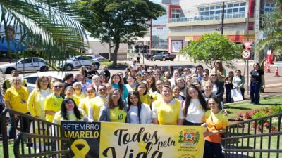Caminhada da Vida reúne participantes em ação do Setembro Amarelo em Corbélia