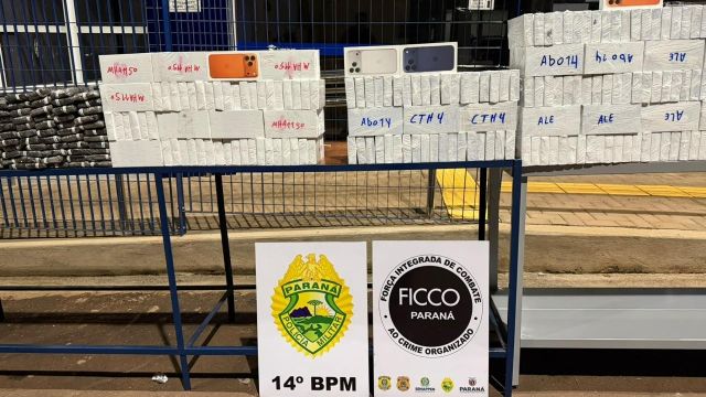 FICCO/PR apreende 468 celulares avaliados em R$ 2,6 milhões em Foz do Iguaçu