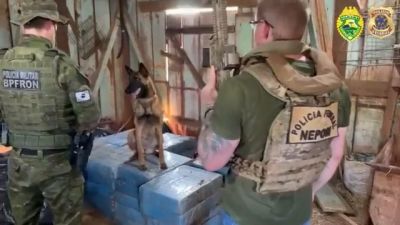 Homem de 52 anos é preso com 708 kg de maconha e duas armas em propriedade rural de Toledo