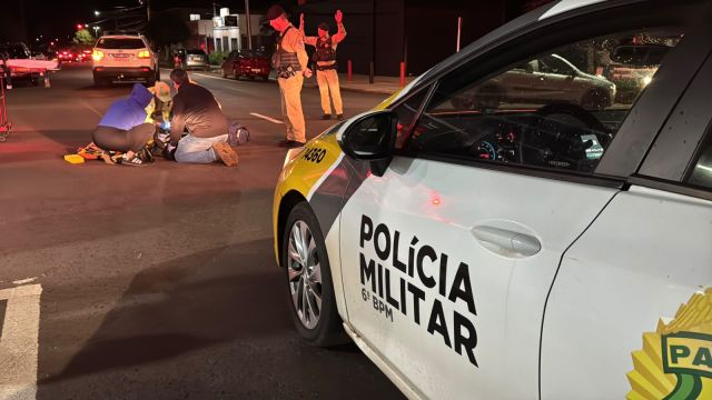 Mulher de 55 anos sofre fratura na perna após ser atingida por Honda Pop no bairro Coqueiral