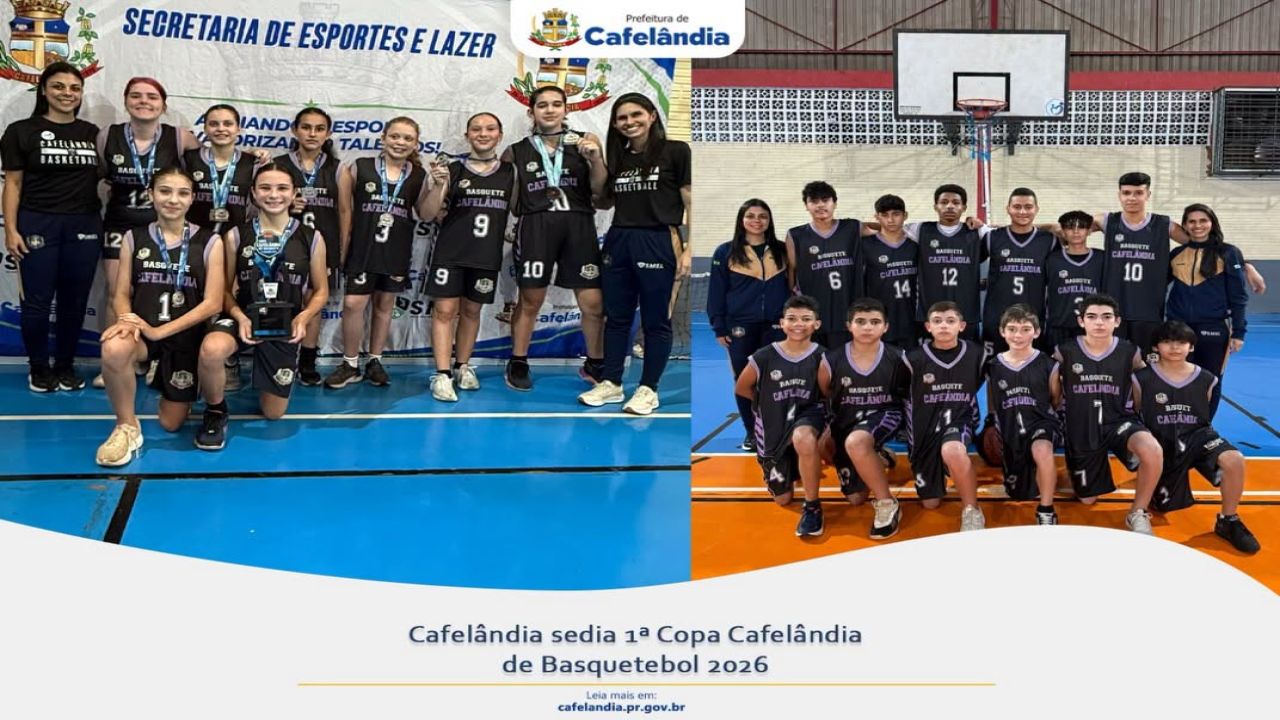 Cafelândia promove festivais de vôlei e basquete com participação de jovens atletas