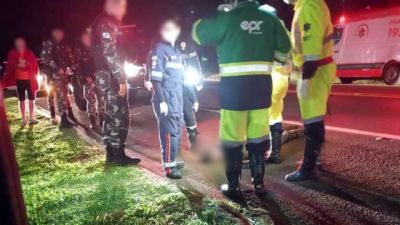 Pedestre morre atropelado ao tentar atravessar a BR-277 em Matelândia