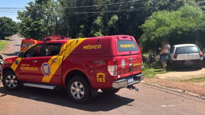 Mulher fica em estado grave e outras duas pessoas ficam feridas após violenta colisão entre motos no bairro Santo Onofre em Cascavel